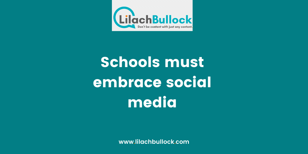 Schools must embrace social media