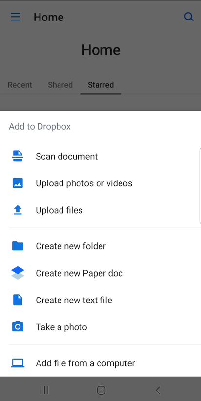 dropbox screenshot