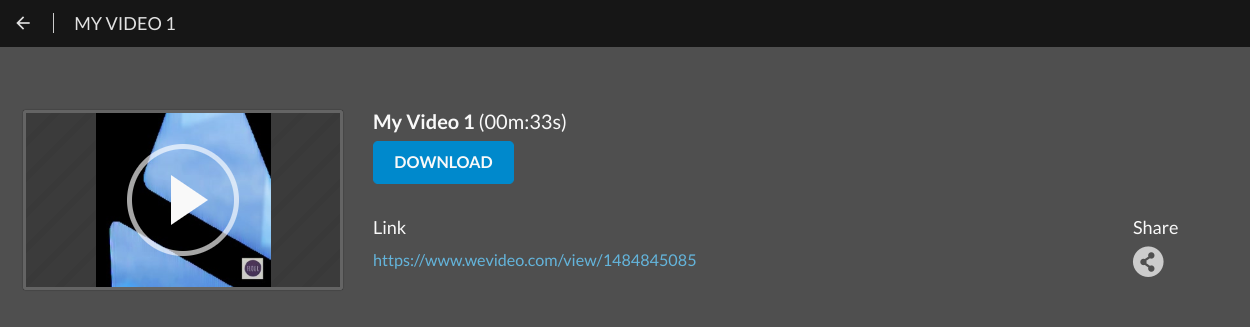 wevideo download video