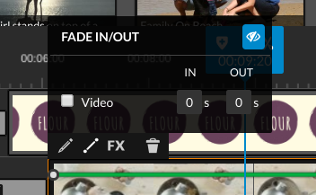 wevideo fade in or out