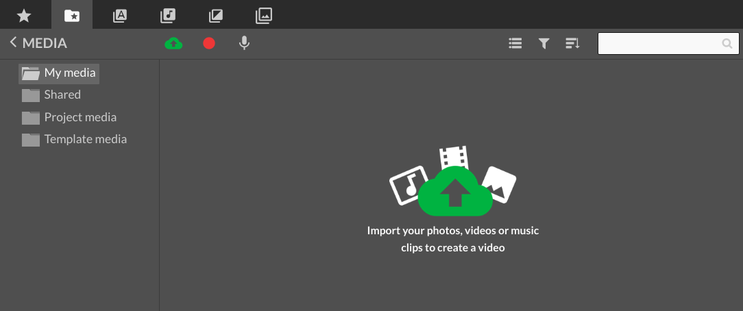 wevideo importing media