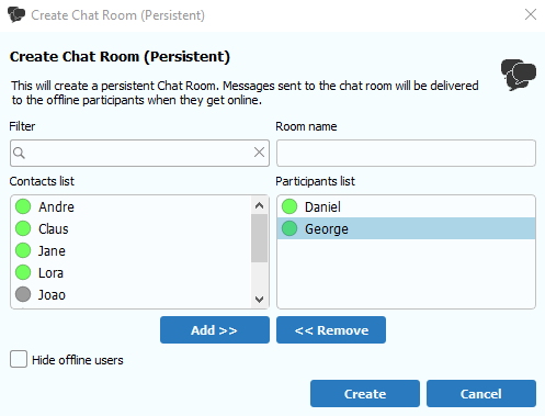 create chat room