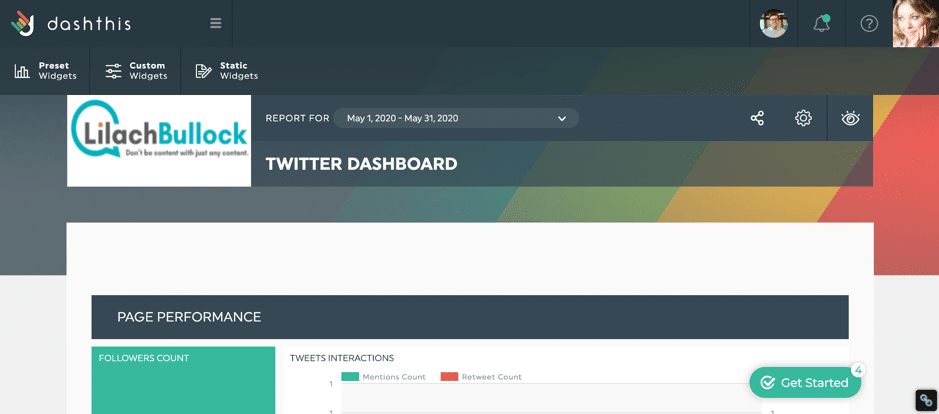dashthis dashboard example