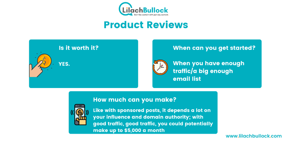 how to make money blogging with product reviews