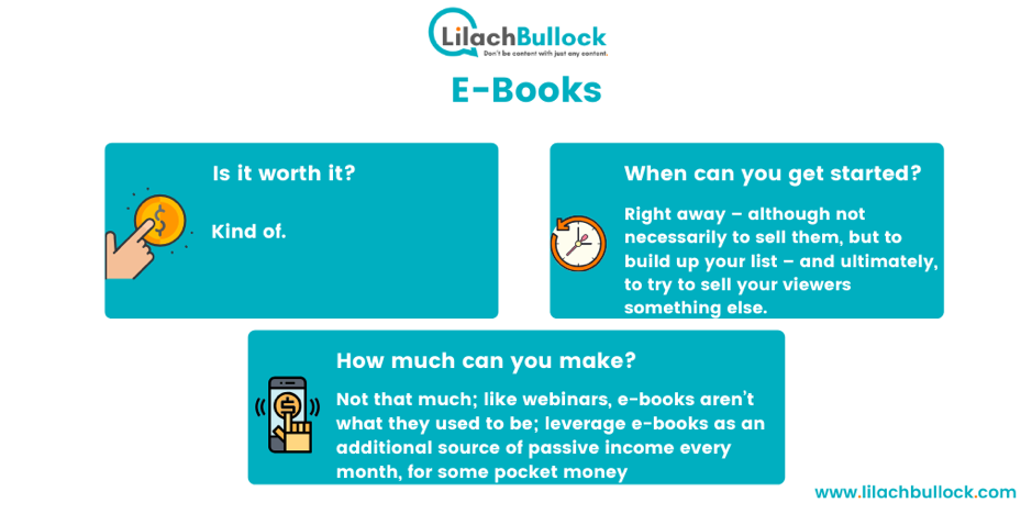 Make money blogging with ebooks