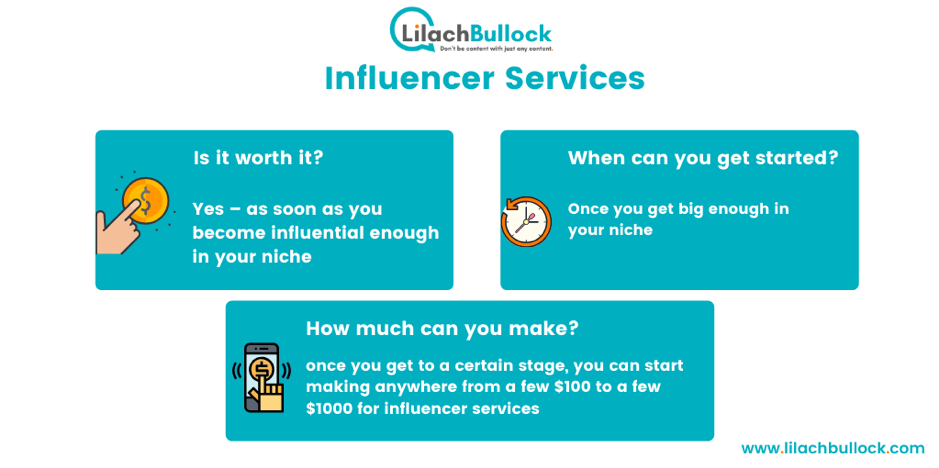 Making money blogging with influencer services