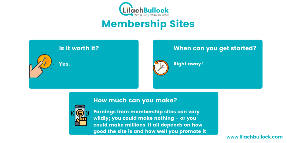 making money blogging with membership sites