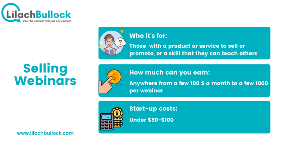 How to make money online with webinars