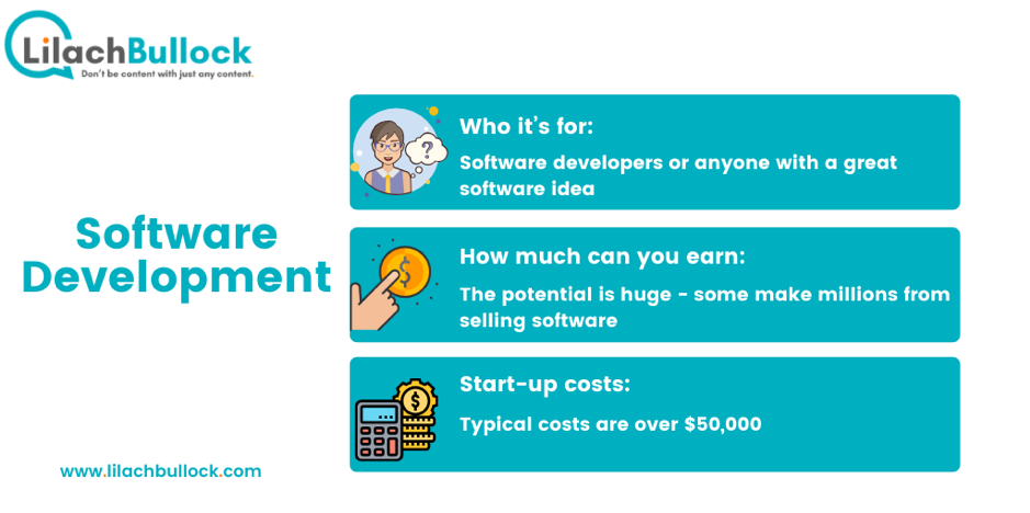 How to make money online with  software development