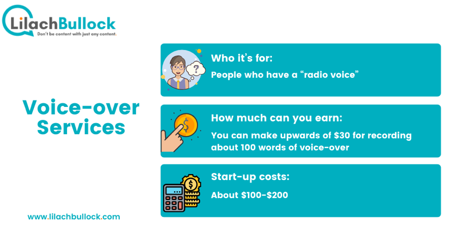 How to make money online with voice over services
