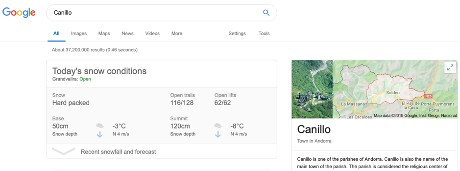canillo search google