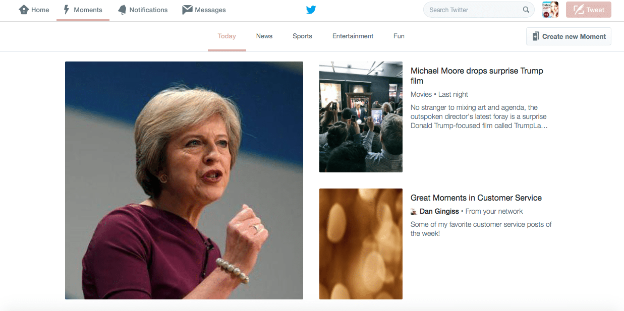 How to create a Twitter Moment