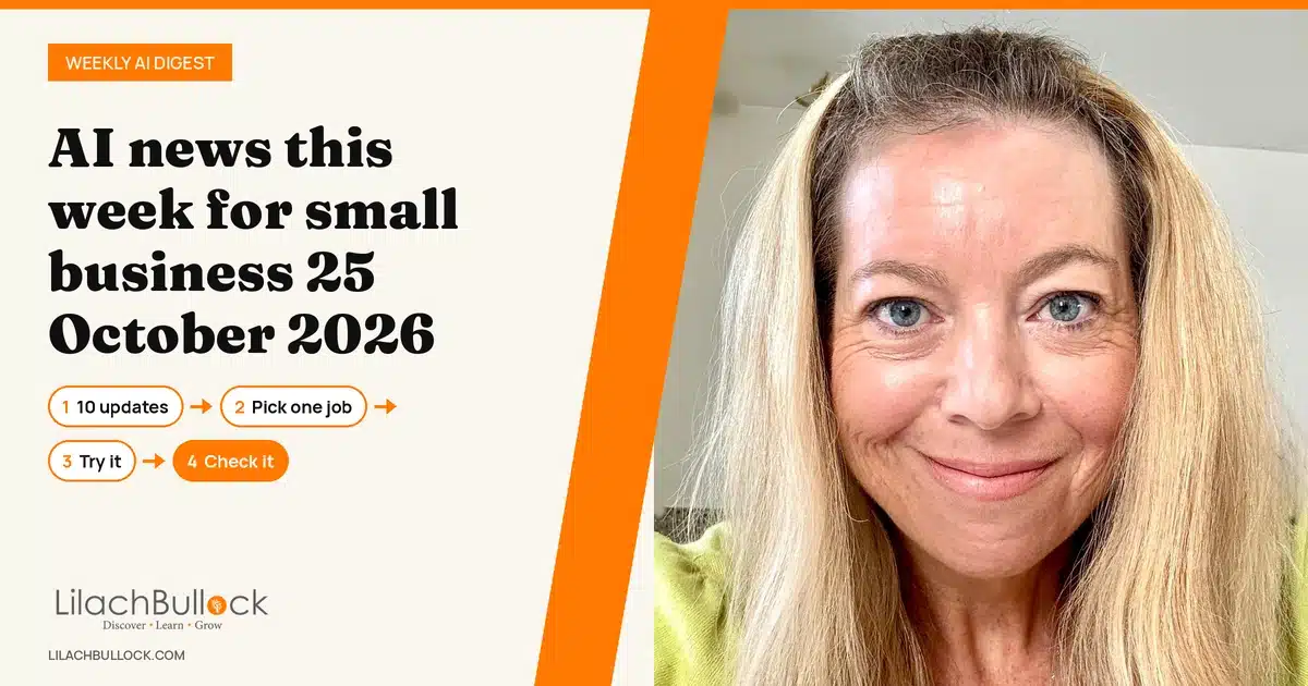 AI news this week for small business 25 October 2026