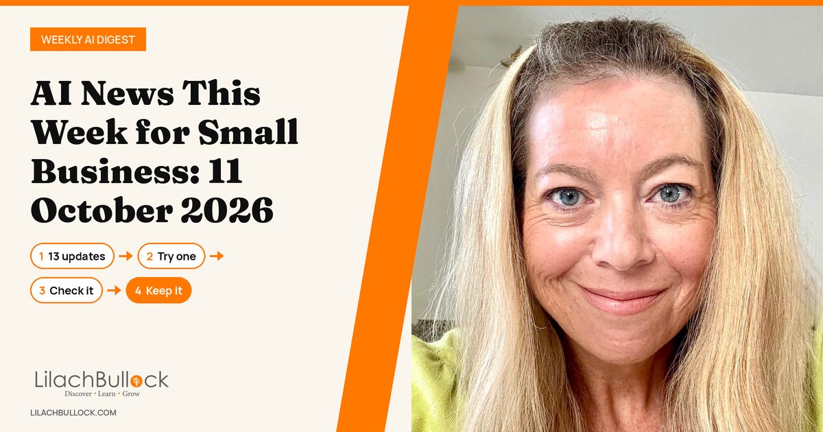 AI news this week for small business 11 October 2026