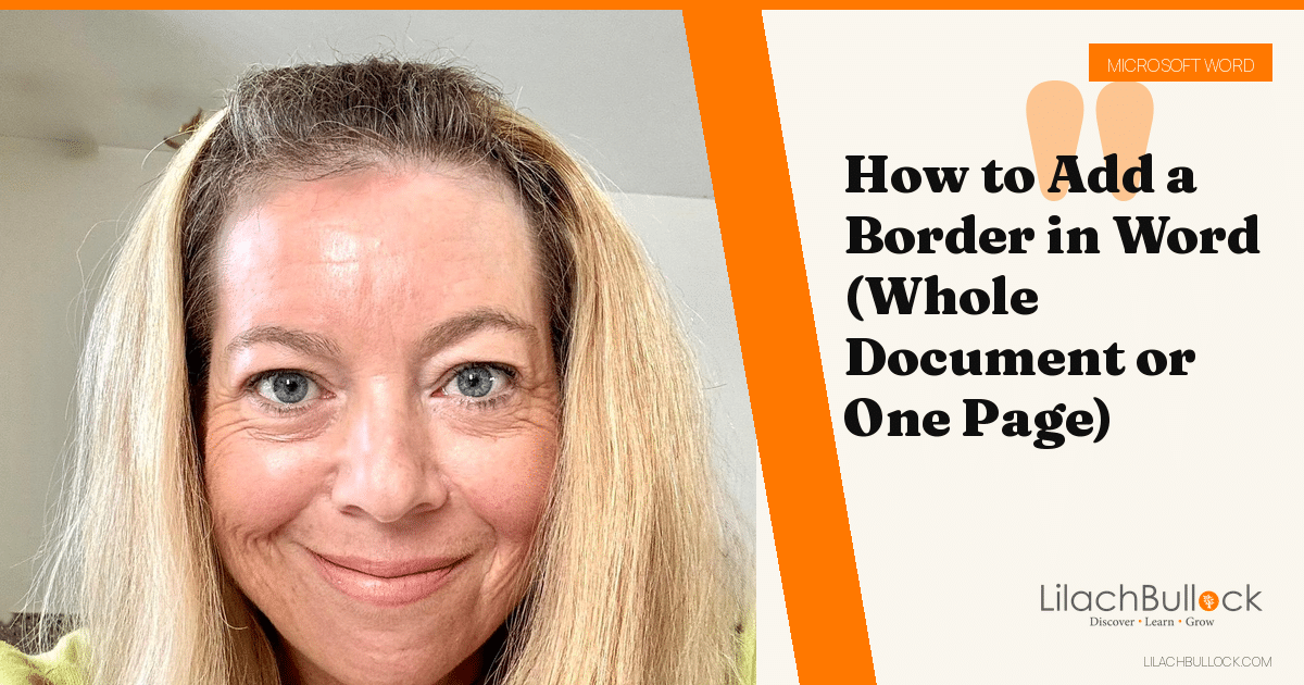 How to Add a Border in Word (Whole Document or One Page)