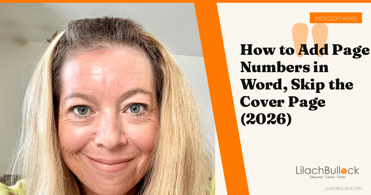 How to Add Page Numbers in Word, Skip the Cover Page (2026)