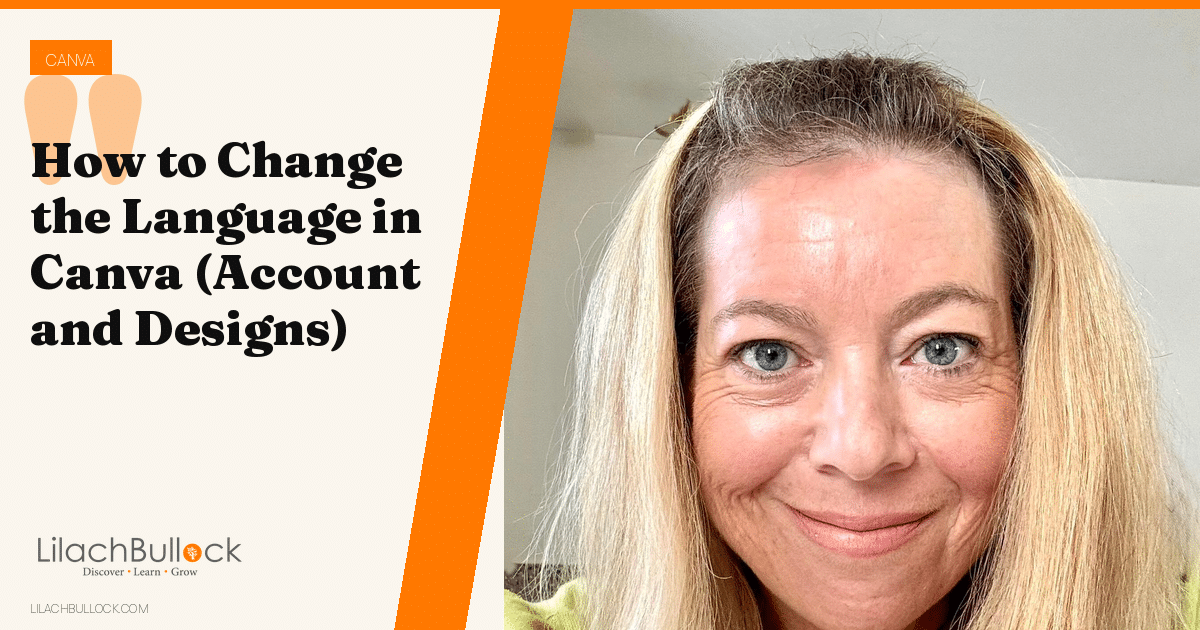 How to Change the Language in Canva (Account and Designs)