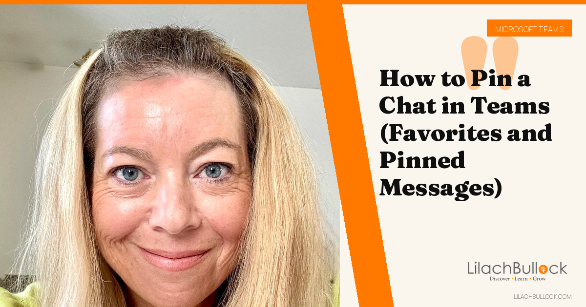 How to Pin a Chat in Teams (Favorites and Pinned Messages)