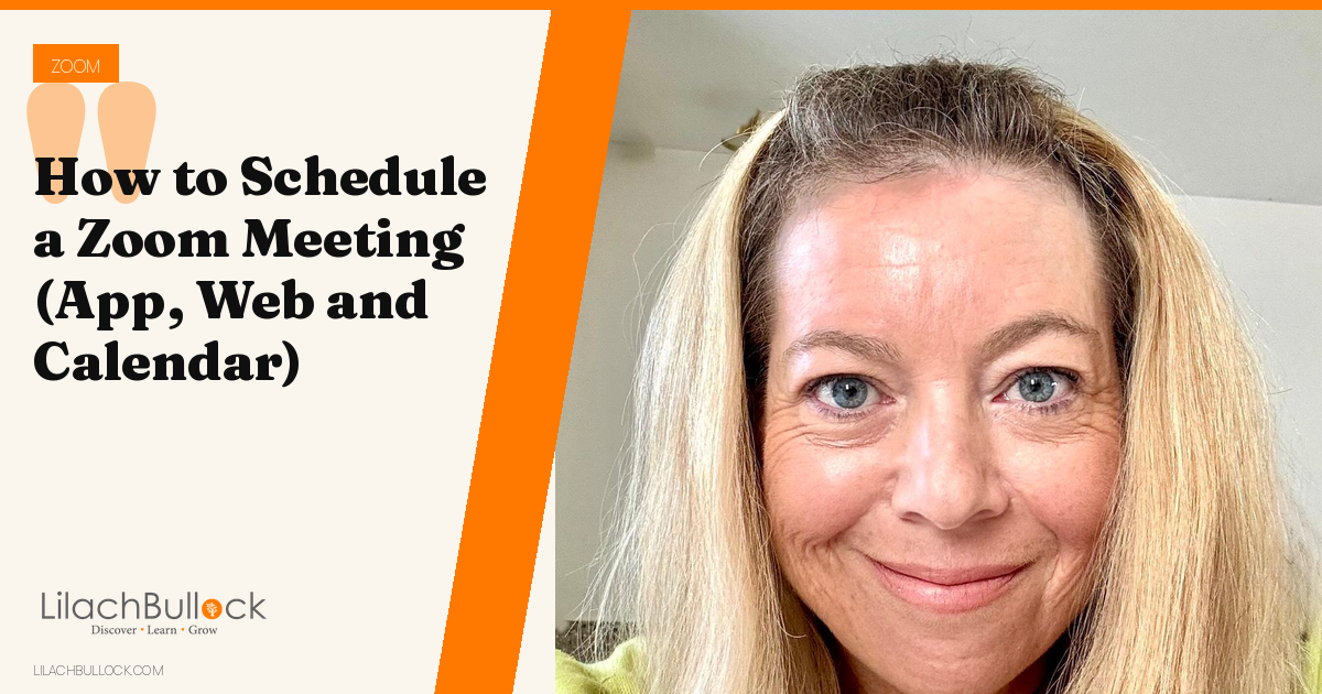 How to Schedule a Zoom Meeting (App, Web and Calendar)