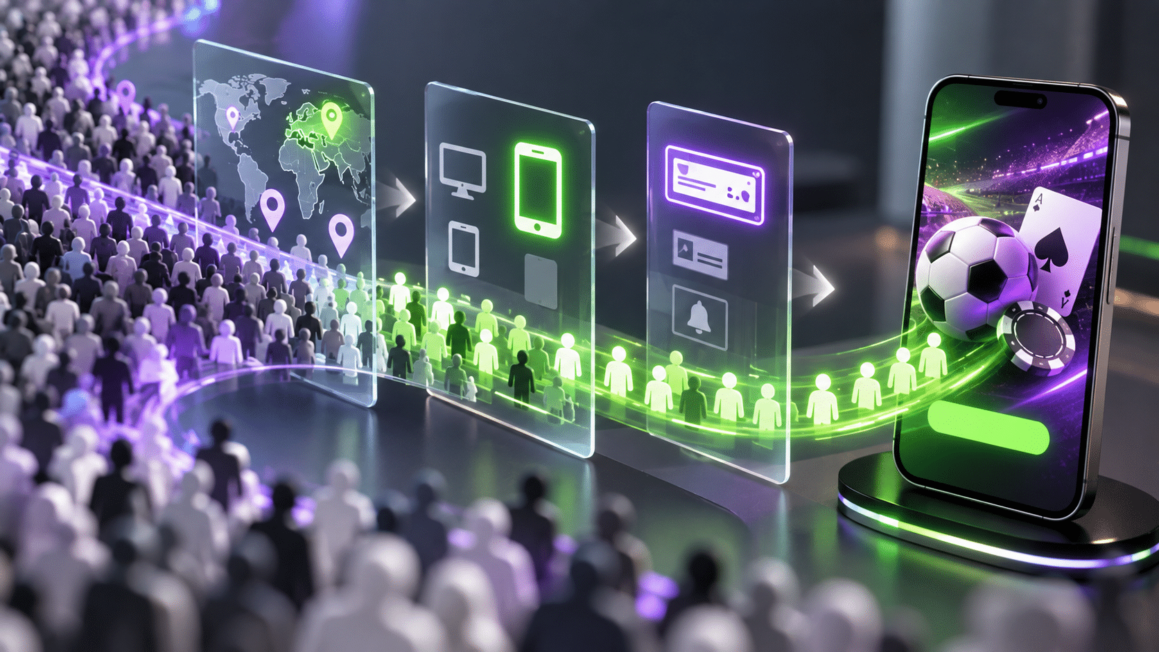 Filtering iGaming traffic by geo, device and ad format